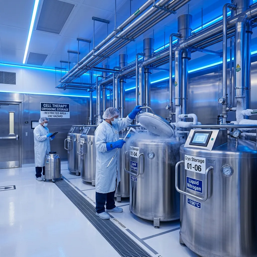 Cryostorage & release area