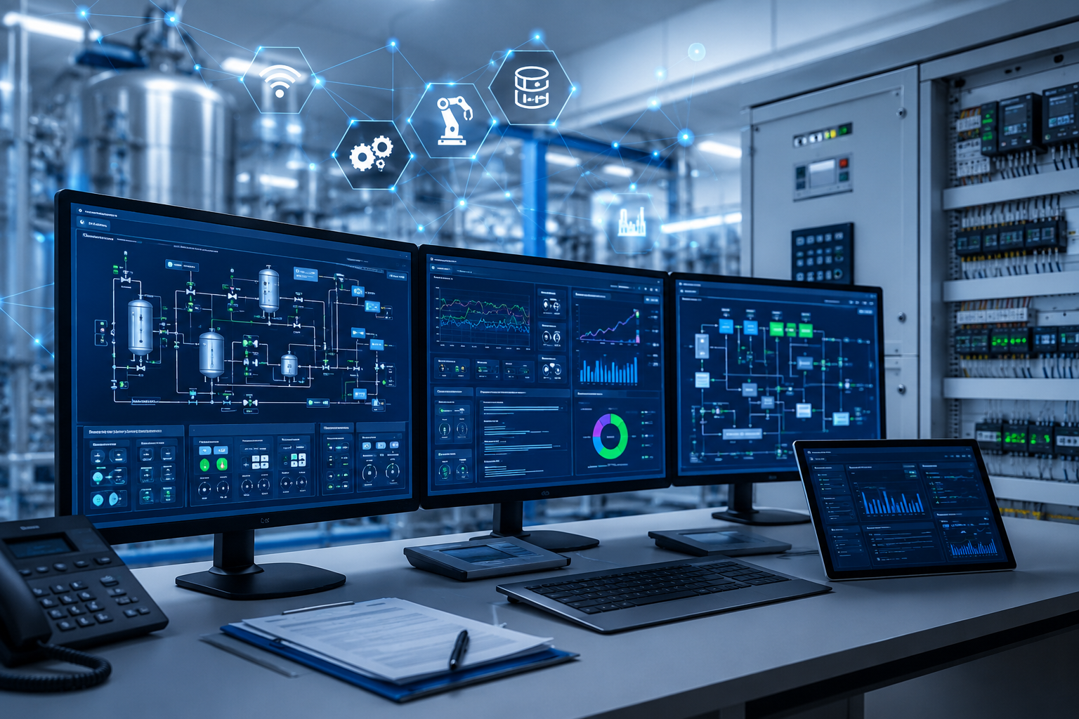 Connected pharma facility